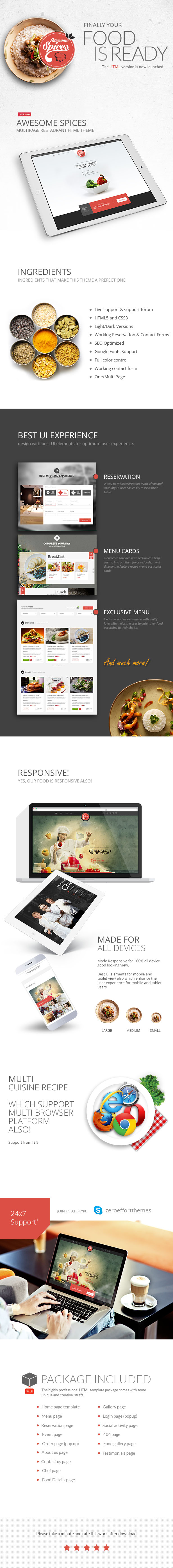Awesome Spice - Restaurant / Cafe HTML Template - 2
