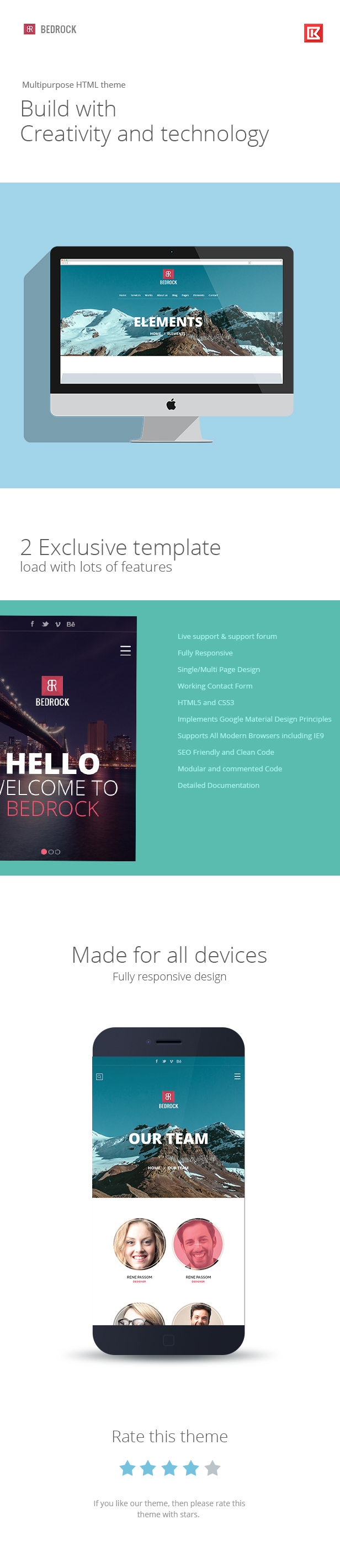 Bedrock | Multipurpose HTML Template - 3