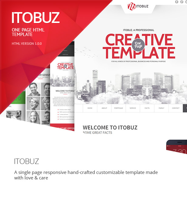 Itobuz One Page HTML Template - 7